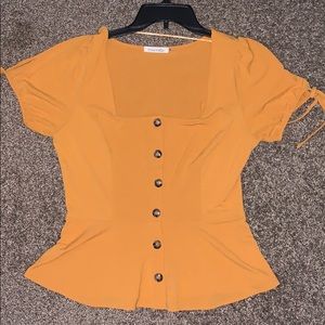 Mustard blouse